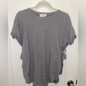grey long tee